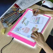 Light Box Drawing A4,Tracing Board with 3 Brightness Adjustable for Artists, Ani