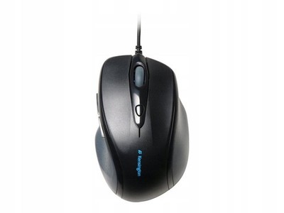 Pro Fit Full Size Wired Mouse, USB/PS2, Optical, Black, 2400 DPI