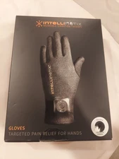 Intellinetix Therapy Gloves Vibrating Compression Fit Arthritis Medium
