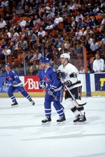 Claude Loiselle Quebec Nordiques Luc Robitaille Los Angeles Kings - Old Photo
