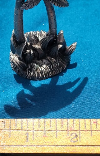 Vintage Pewter Palm Tree Tropical Home Office Decor Photo Holder Souvenir Rare - Picture 5 of 6