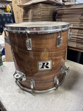 Tamburo Tom da pavimento Rogers Big R epoca 16x16” raro KOA Wrap, bella forma