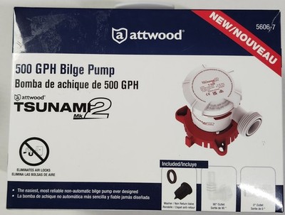 Attwood Tsunami MK2 12v 500 GPH Bilge Pump