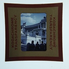 Vtg 1958 Kodachrome Slide Rome Italy Vittorio Emanuele Monument People Travel