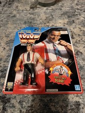 Vintage MINT WWF Hasbro IRS Irwin R Schyster ENGLISH MOC Figure Mike Rotunda WWE