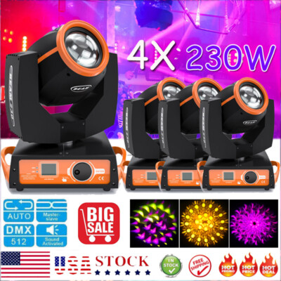 230W Moving Head 7R Zoom Beam Sharpy 17Gobo 8+16Prism Strobe DMX Stage Lighting