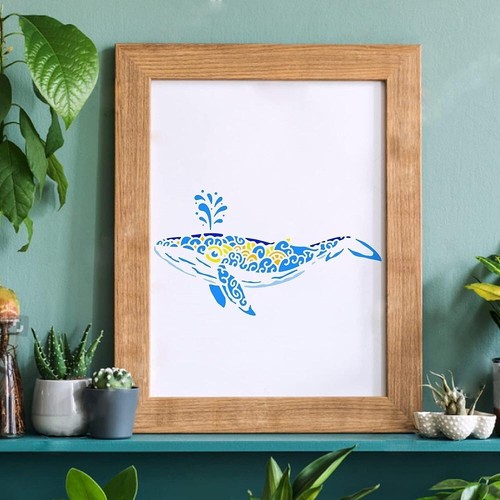 1pc Large Plastic Reusable Drawing Painting Stencils Templates for Painting - Picture 5 of 6
