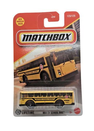 2025 Matchbox MBX EV School Bus #123 Yellow VHTF
