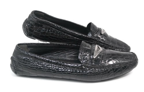 PRADA Halbschuhe schwarz Lackleder Fahrer Fahren Mokassins flache Schuhe Gr. 6,5 US - Bild 3 von 10