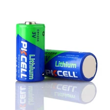 2Pcs CR123A 3V Battery DL123 EL123 CR17345 1500mAh Single Use Lithium for Camera