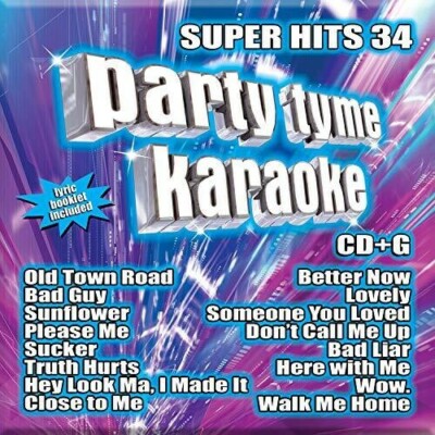 Super Hits 34 16 Song Audio CD By Party Tyme Karaoke - New/Sealed Party Music
