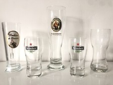 5 verres à biére collection Heineken Picon Duchesse de Lorraine Franziskaner