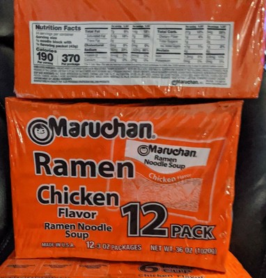 Maruchan Ramen Chicken Instant Noodle 12 Pack 3oz Ebay