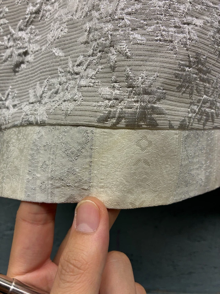 Vestido ABS by Allen Schwartz para mujer talla 12 beige metálico floral sin mangas Foto 4 de 4