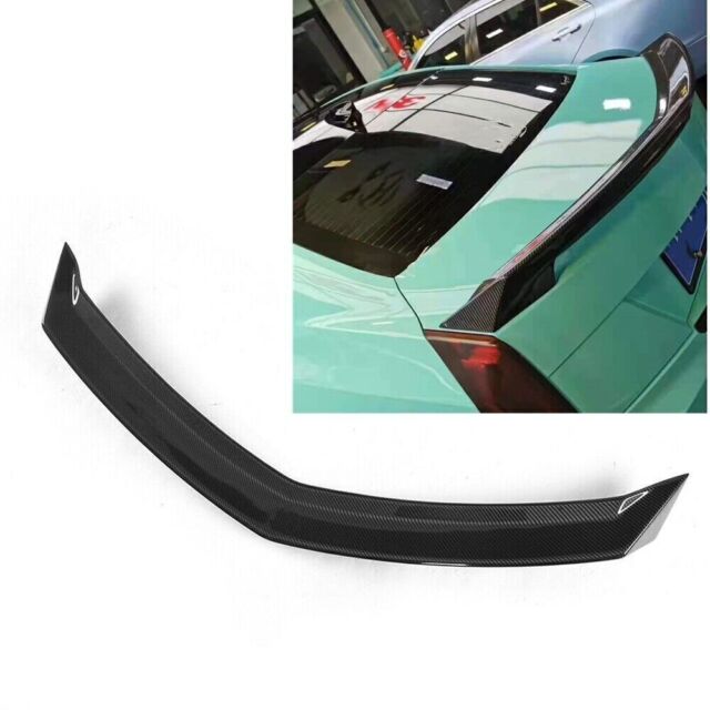 Car Rear Trunk Spoiler Wing Carbon Fiber For Cadillac ATS 2014-2019 V Style BLK