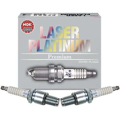 NGK Set of 2 Laser Platinum Spark Plugs Gap 0.056'' For Mazda RX-7 86-95 1.3L R2