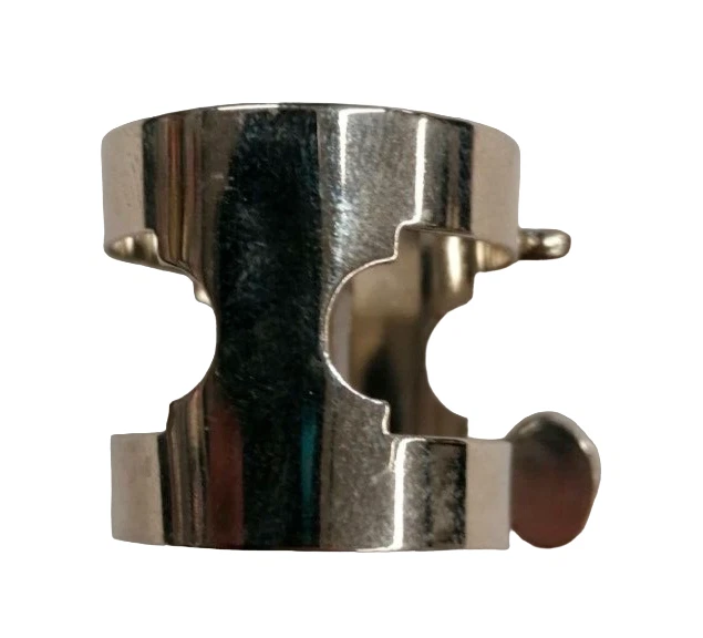 Legatura in Metallo per Clarinetto Sib Clarinet BB a Doppia Vite Fascetta - Immagine 3 di 4
