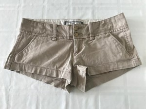 Abercrombie & Fitch Perfect Stretch Womens Sz 00 Low Rise Short Shorts Beige TS9 | eBay