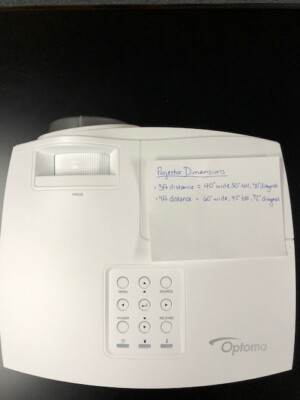 Optoma DLP projector EH415ST used twice