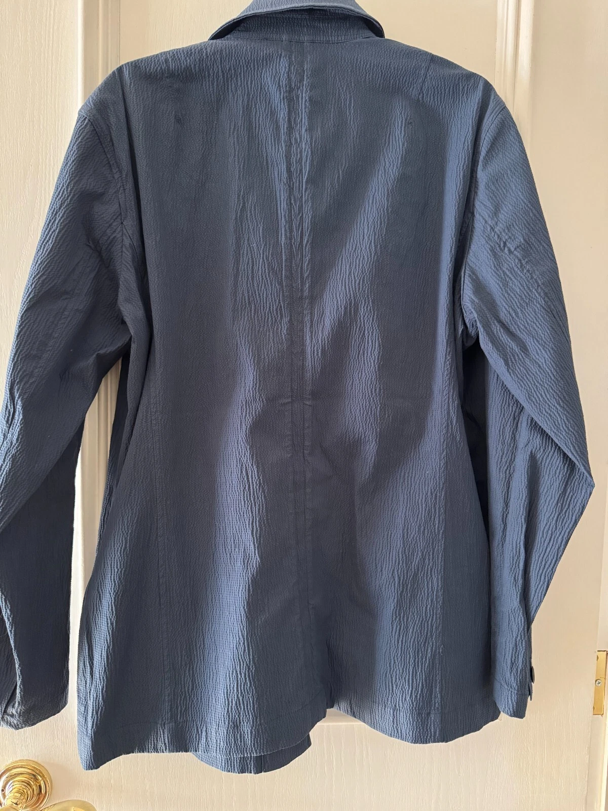 NEW RAG AND BONE BLUE CHORE JACKET BLAZER SIZE L LONG SLEEVES POCKETS