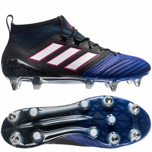 blue and black adidas football boots