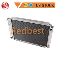For 1979-1993 Ford Mustang GT/LX V6/V8 AT/MT Racing Radiator 3 Row All Aluminum