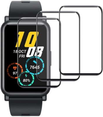 2X 3D Schutzglas für Honor Watch ES Hartglas Display Schutz Full Curved 9H