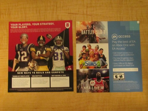 EA Sports Madden NFL19 Xbox One - Tom Brady / Antonio Brown on Inside Flyer - Picture 5 of 7