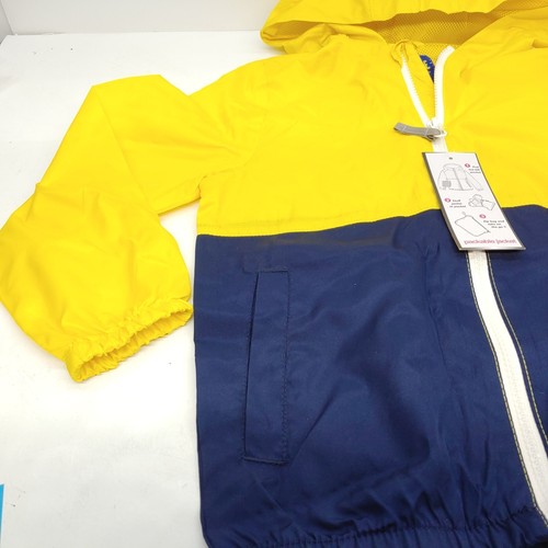 iXtreme Child Boys Size 6 Jacket Lightweight Spring Blue Yellow Nylon Zip Up - Picture 3 of 7