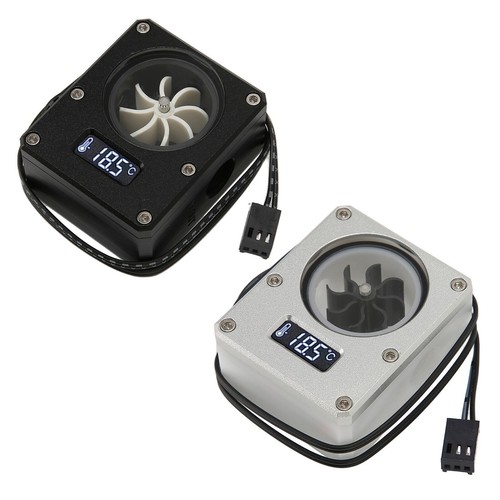 PC Water Cooling Meter 12V Small 3pin Interface G1/4 Thread Durable Acrylic - Afbeelding 4 van 18