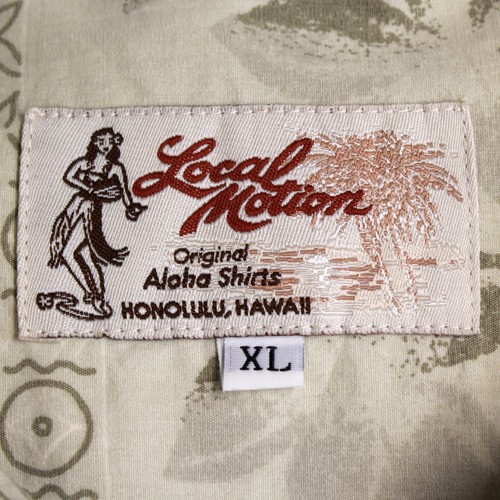 Local Motion Aloha Tropical print Hawaiian cotton shirt XL Made in USA - Picture 7 of 7