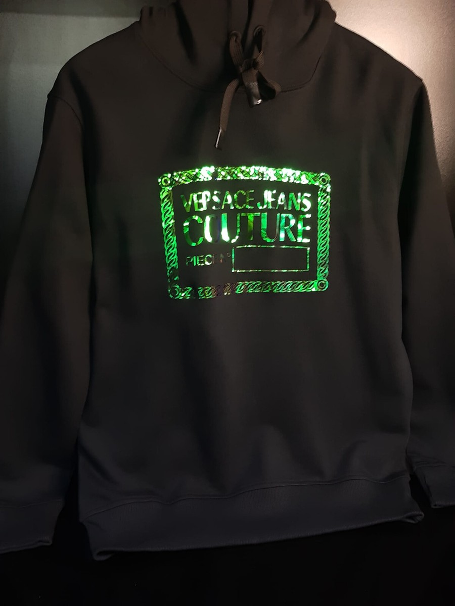 スウェット・トレーナー VERSACE JEANS LOGO PRINT HOODIE VERSACE JEANS COUTURE LOGO PRINT HOODIE. | eBay
