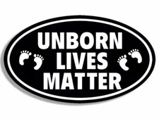 Vinyl Decal for Window  - Unborn Lives Matter
