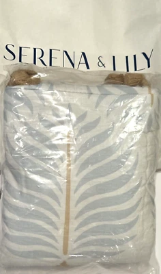 Serena & Lily Granada Sham Coastal Blue with Tassels Standard Pillow Sham