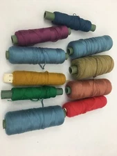 Lot Of 11  Spools Of  thread, mostly yarn 