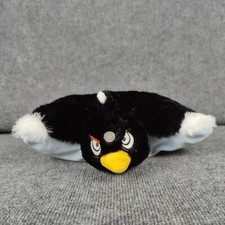 Angry Birds In Space Black Bomb Plush Pillow 14" Stuffed Animal Toy Rovio Cushio