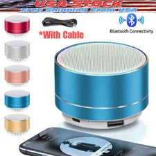 Mini Portable Bluetooth Speaker Rechargeable Wireless Stereo Bass USB/TF/FM Mode