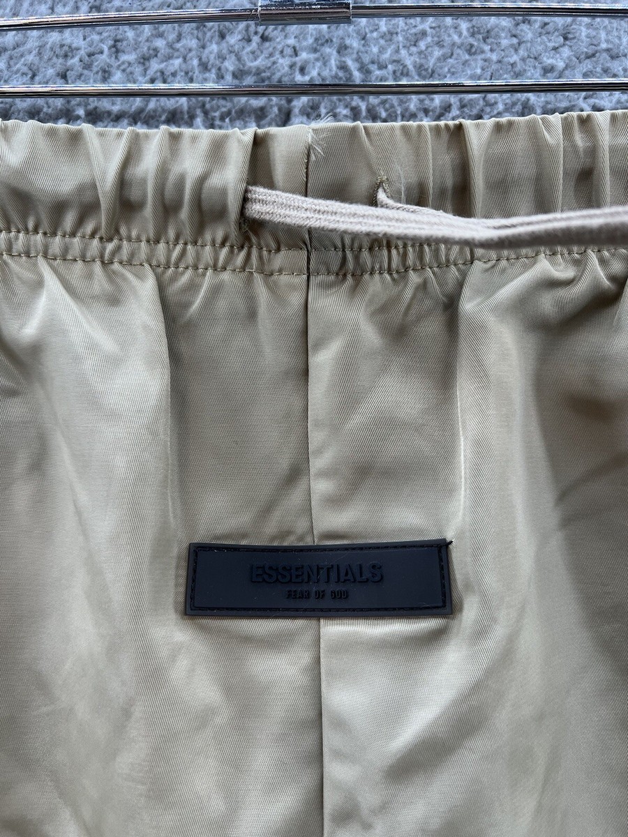 Fear of God Essentials Nylon Tan Track Pants Men's Size Small | eBay