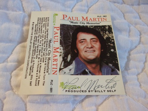CASSETTE PAUL MARTIN MUSIC CITY MEMORIES SIGNÉE MINEUR DE CHARBON COUNTRY AUTOGRAPHIÉ - Photo 6/6