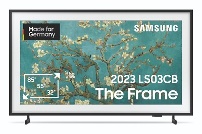 Samsung The Frame GQ32LS03CBUXZG 32 Zoll Full HD QLED Smart TV - Schwarz