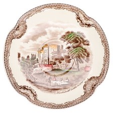 Untertasse für Kaffee / Tee Johnson Bros Old Britain Castles braun