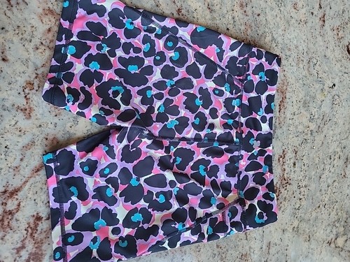 Tek Gear Girl's High-Waist Side Pocket Bike Shorts Size XL 14-16 Floral Print - Picture 6 of 11