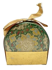 Vintage Coty Air Spun Beauty Powder Au Parfum Emeraude Vibrant 2.2oz Joyeux Noel