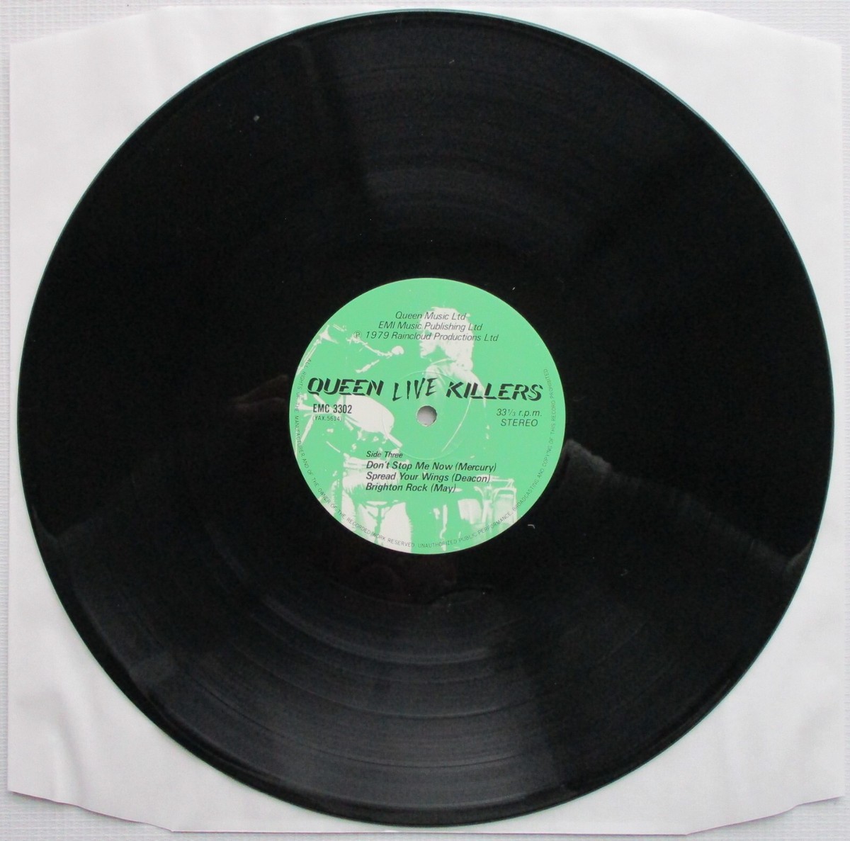 Queen ライブ LP レコード EMC 3008 Queen 'John Deacon Owned' Live Killers Double Vinyl 1979 LP Album