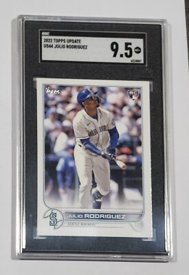 2022 Topps Update JULIO RODRIGUEZ RC ROOKIE Card #US44 SGC 9.5 - TAKE A ...