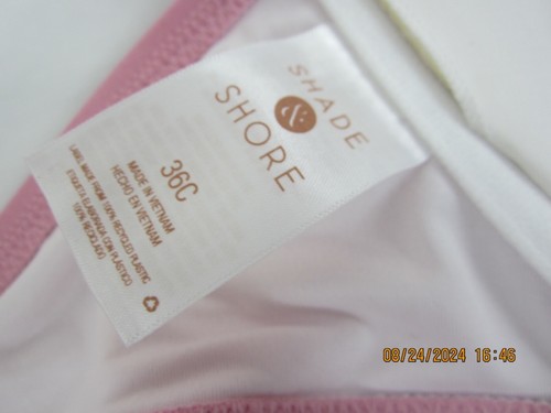 Women's Underwire Twist-Front Bikini Top - Shade & Shore Pink 36C - Picture 4 of 13