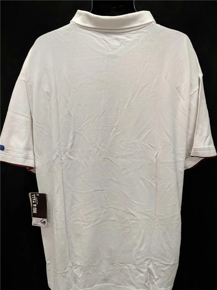 New Colorado Avalanche MENS Sizes 2XL-3XL-5XL-6XL Big & Tall White Polo Shirt - Image 4 of 4