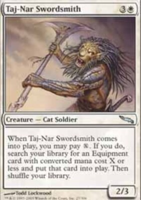 MTG magic cards 1x Taj-Nar Swordsmith Mirrodin Light Play, English