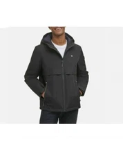 Jacket Coat Mens Winter Tommy Hilfiger Hooded Black Navy Green Performance S-XL