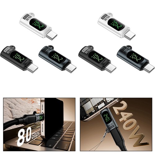 240W USB C Adapter 2er Pack zur effizienten Überwachung auf Leistung und Spannu - Photo 5/15